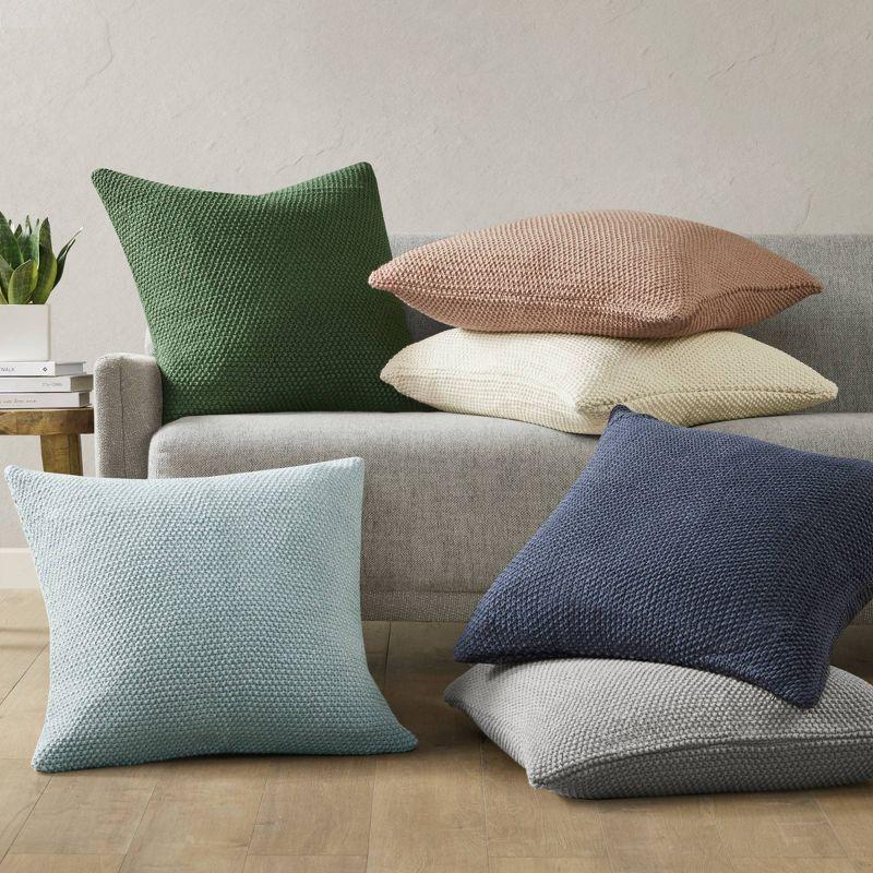 INK+IVY Tino Knit Square Euro Pillow Sham