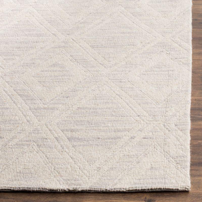 Marbella MRB312 Hand Loomed Indoor Area Rug - Silver/Ivory - 9'x12' - Safavieh