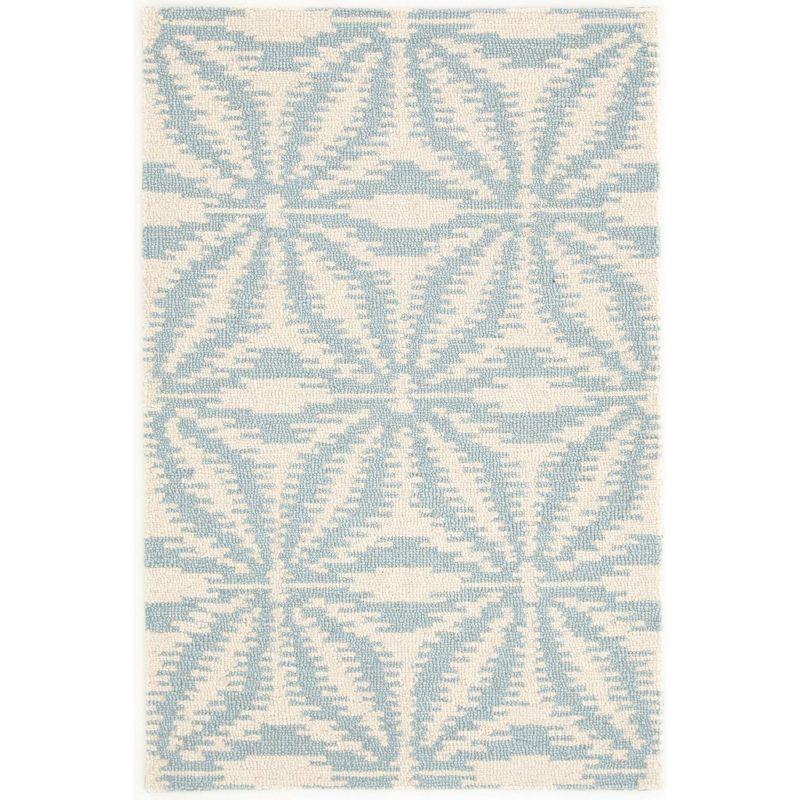 Aster Sky Hand Micro Hooked Wool Rug