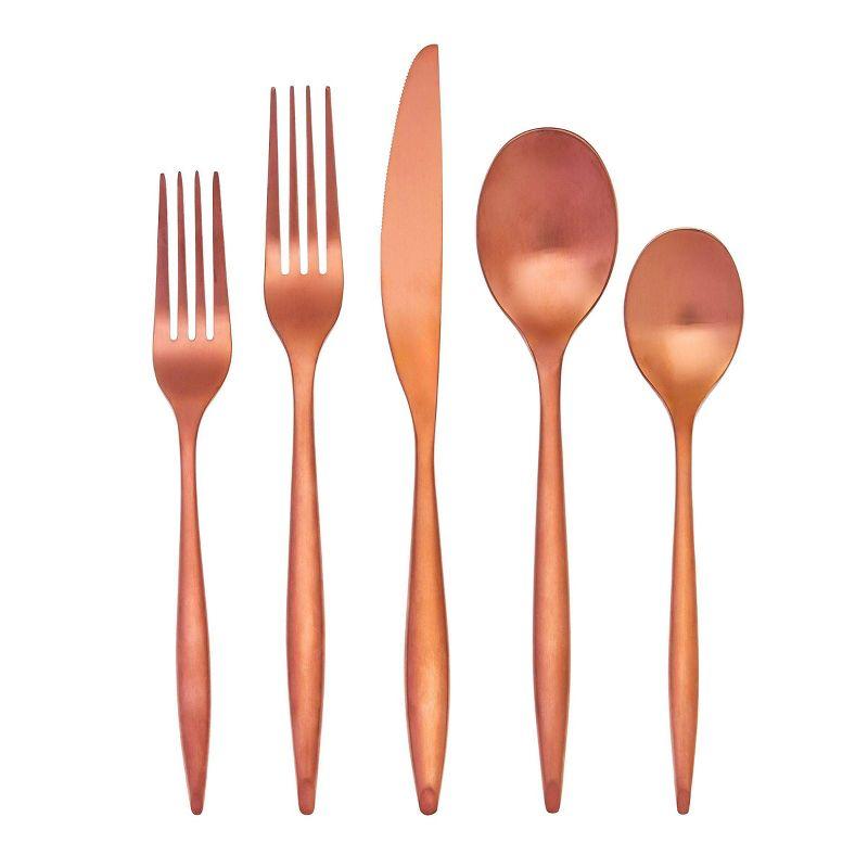 Milano 20 Piece 18/10 Stainless Steel Flatware Set, Service for 4