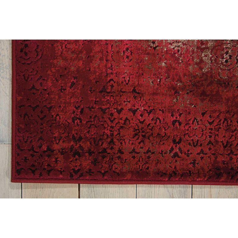 Nourison Karma KRM01 Red Area Rug 3'9" x 5'9"