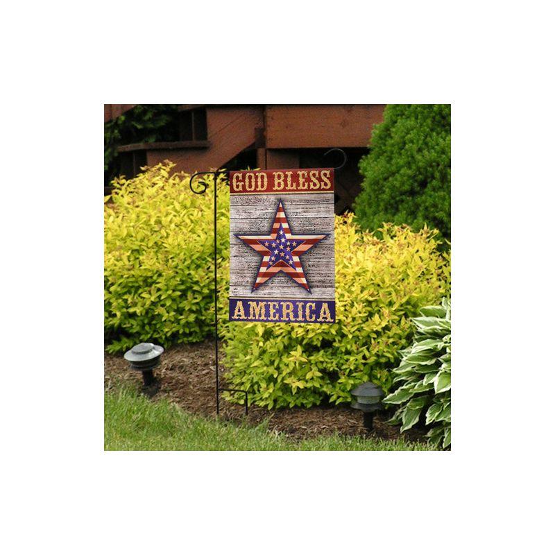 Briarwood Lane Everyday Garden Flag 12x18 For Outdoor God Bless America Star Patriotic Garden Flag Flags For Outside