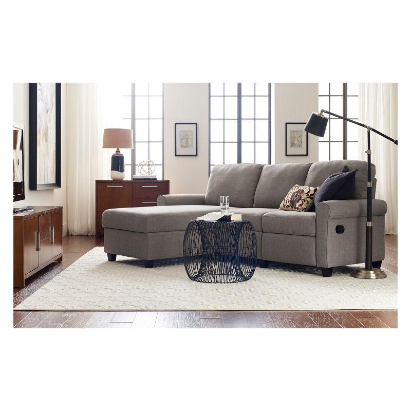 Serta Palisades Reclining Sectional Sofa with Storage Chaise