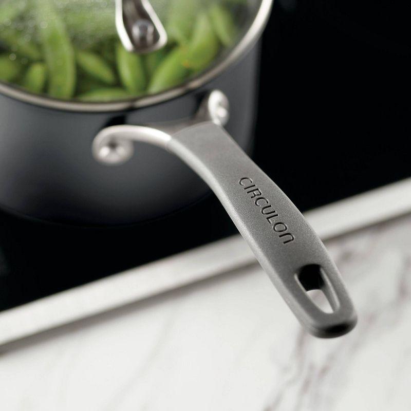 Circulon ScratchDefense with ScratchDefense Nonstick Induction Straining Sauce Pan with Lid