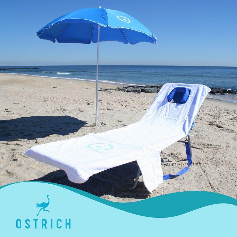 Ostrich Ostrich Chaise Lounge, Portable Facedown Beach Camping Pool Tanning Chair
