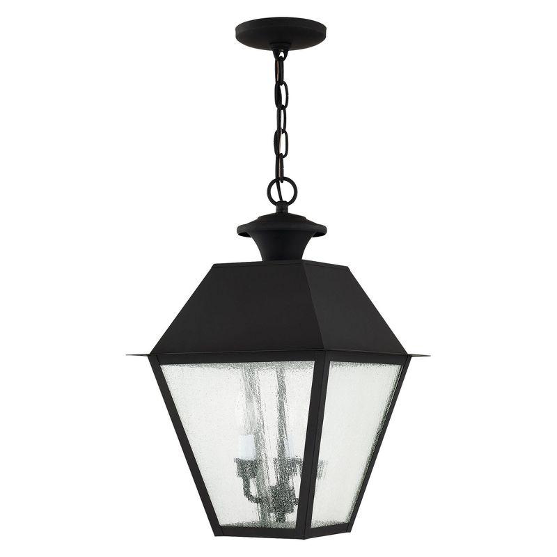Livex Lighting Mansfield 3 - Light Pendant in  Black