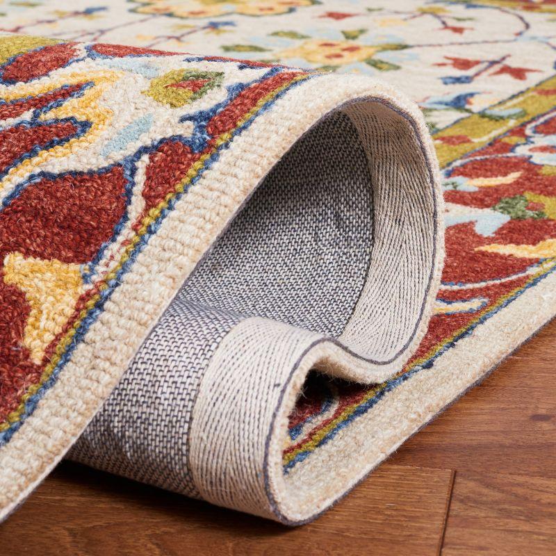 Micro-Loop MLP386 Hand Tufted Indoor Area Rug - Beige/Rust - 8'x10' - Safavieh