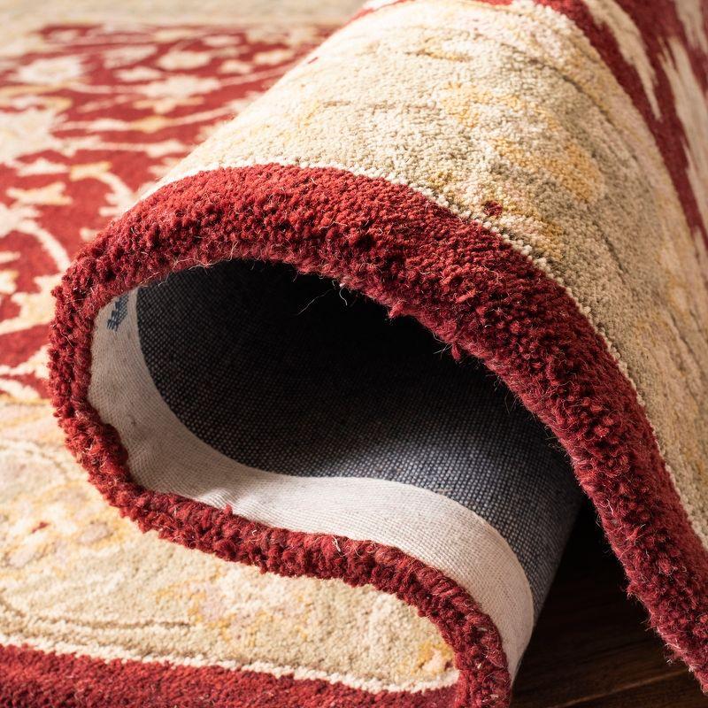Anatolia AN522 Hand Tufted Indoor Area Rug - Red/Moss - 9'x12' - Safavieh