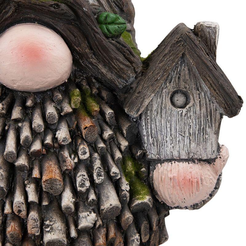 Northlight Gnome with Bird House Outdoor Garden Statue - 26.25"