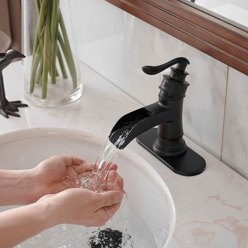 BWE Single Hole Single-Handle Low-Arc Bathroom Faucet