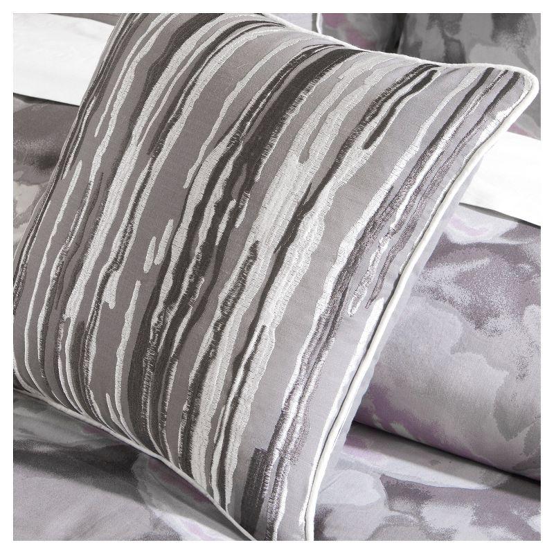 Madison Park Gray Reversible Modern & Contemporary 6 Piece Duvet Cover Set