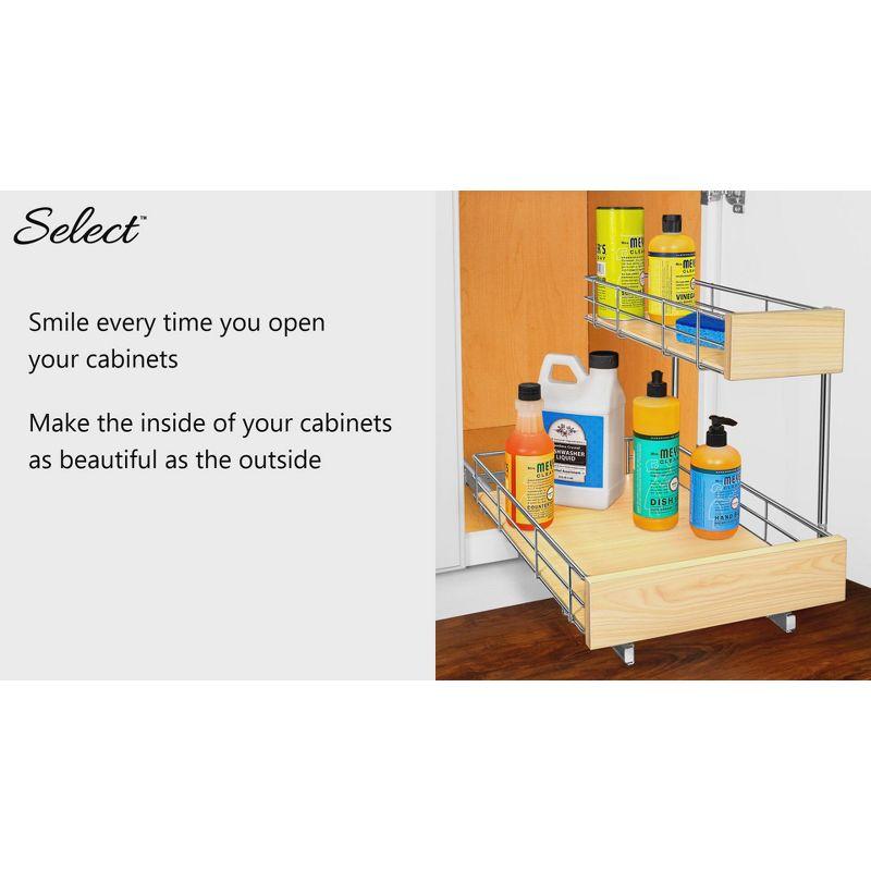 LYNK PROFESSIONAL LYNK PROFESSIONAL® Select™ Slide Out Under Sink Kitchen Cabinet Organizer 11.5"W x 18"D, Wood