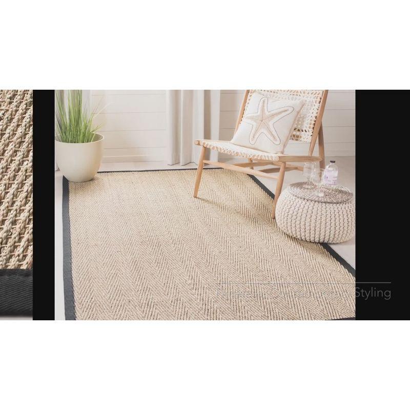 Reversible Gray Cotton Flat Woven Rug 47" Easy Care