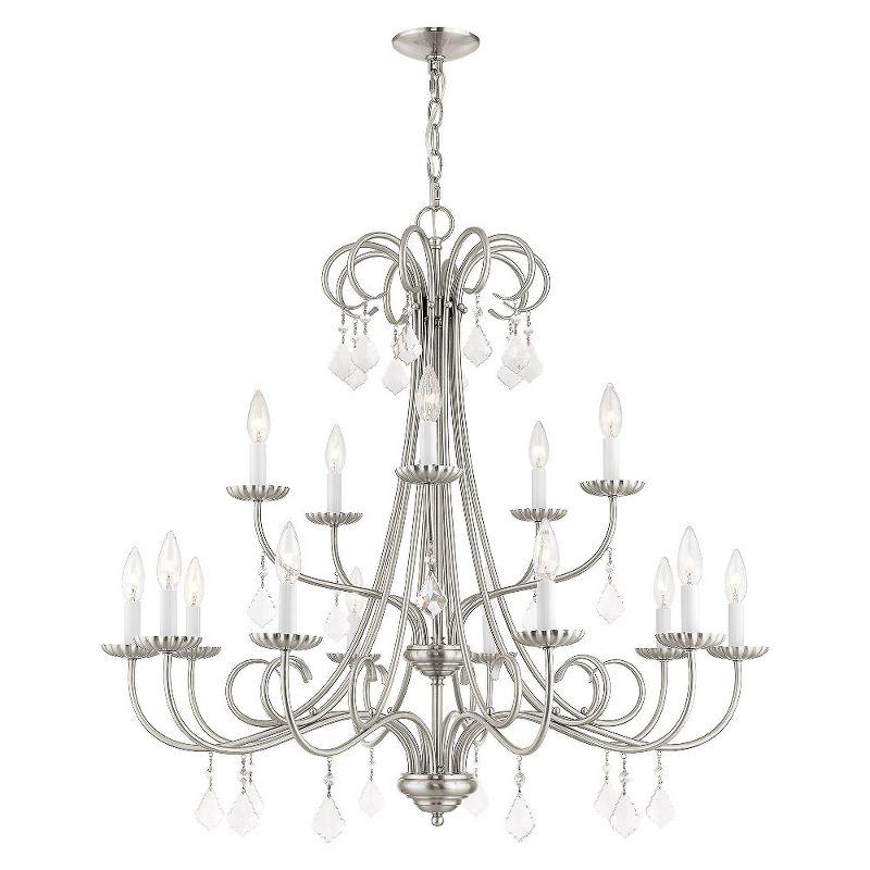 Livex Lighting Daphne 15 - Light Chandelier in  Brushed Nickel