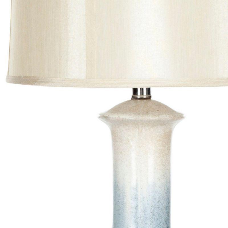 Leona Ceramic Table Lamp - Cream/Blue - Safavieh