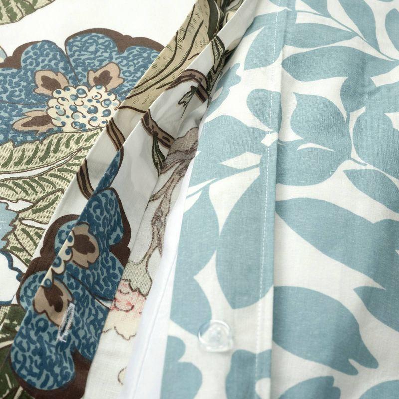 Lush Decor Green/Blue Standard Cotton Reversible 3 Piece Duvet Cover Set