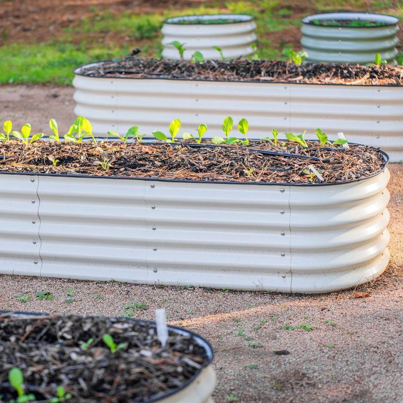 17" Tall 9 In 1 Modular Metal Outdoor Raised Garden Bed