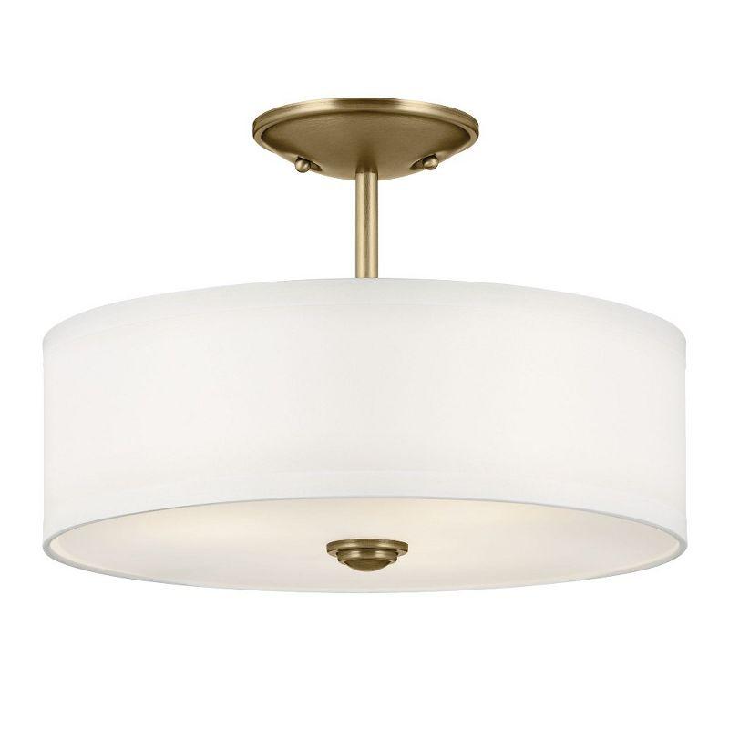 Kichler Lighting Shailene 3 - Light Semi-Flush Mount in  Natural Brass