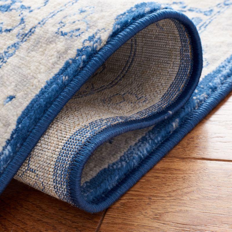 Brentwood BNT851 Power Loomed Indoor Area Rug - Navy/Grey - 6'x9' - Safavieh