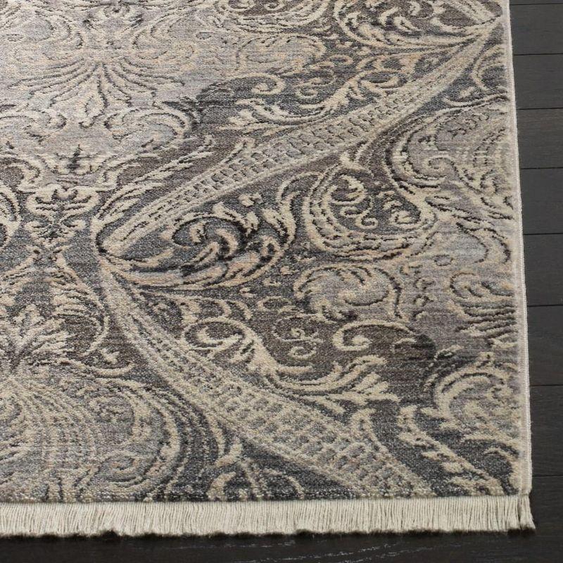 Vintage Persian VTP473 Power Loomed Indoor Area Rug - Grey/Charcoal - 4'x6' - Safavieh