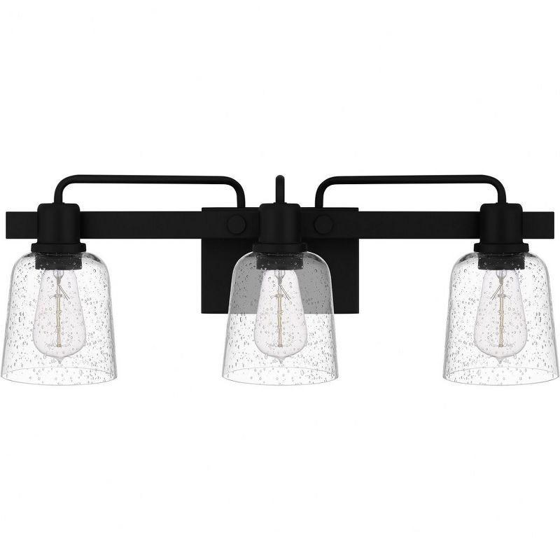 Quoizel Lighting Lydia 3 - Light Vanity in  Matte Black