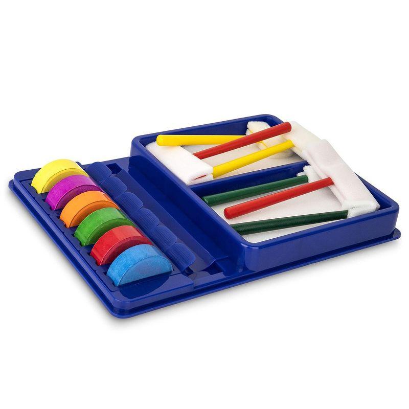 Playkidiz Rainbow Watercolor Washable Classic Colors Painting Set.