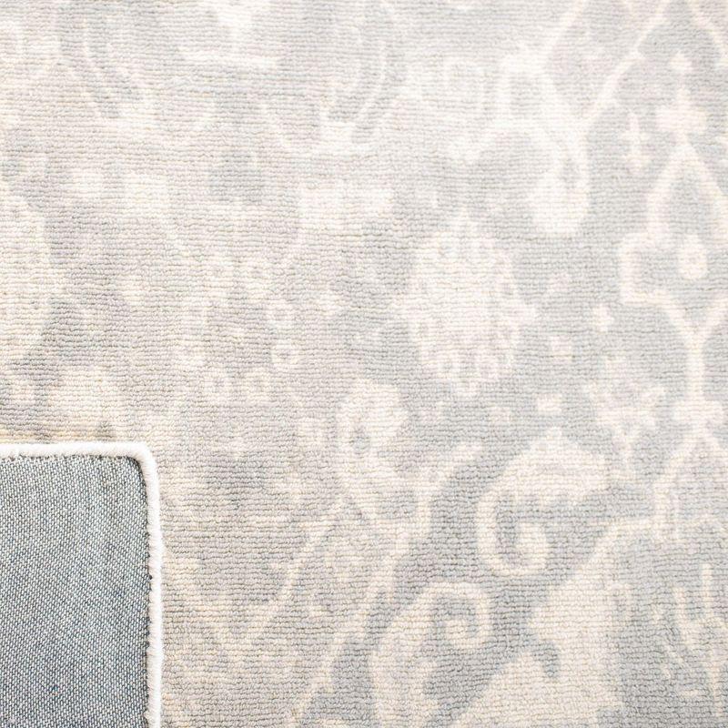 Restoration Vintage RVT532 Hand Tufted Indoor Accent Rug - 3'x5' - Light Grey/Ivory - Safavieh