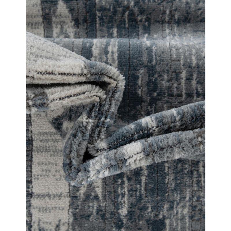 Unique Loom Portland Collection Area Rug - Orford (6' 1" Square Blue Gray/Gray)