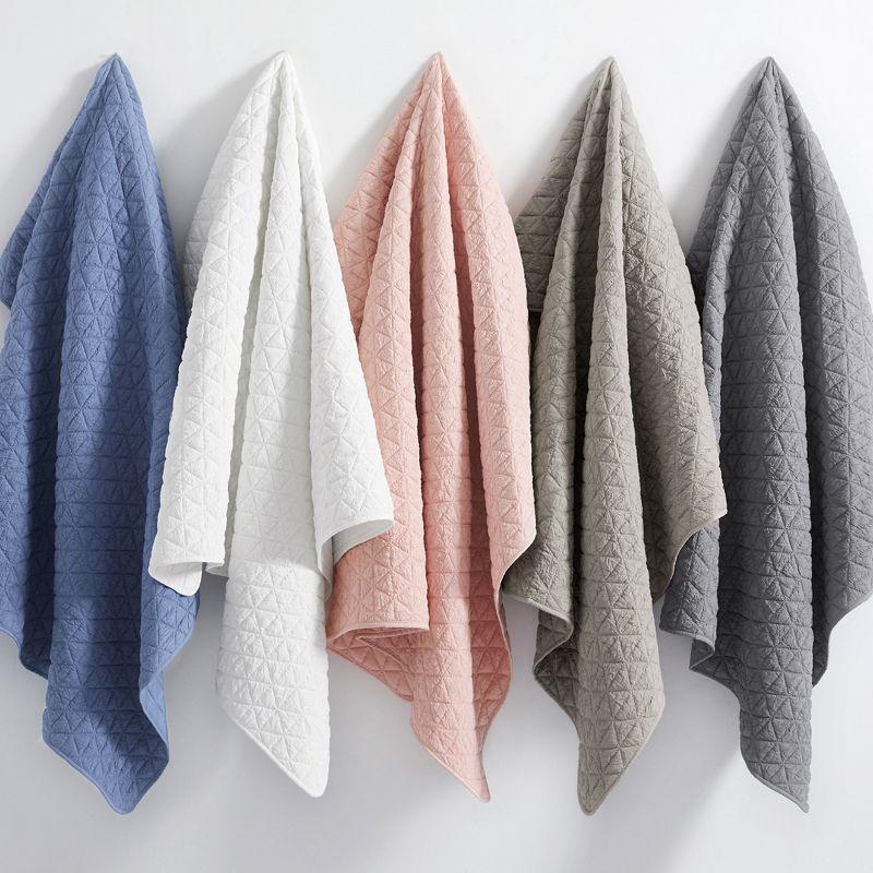 Rowan Blue Quilted Throw - Levtex Home