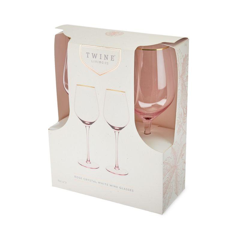 Rose Crystal White Wine Glass