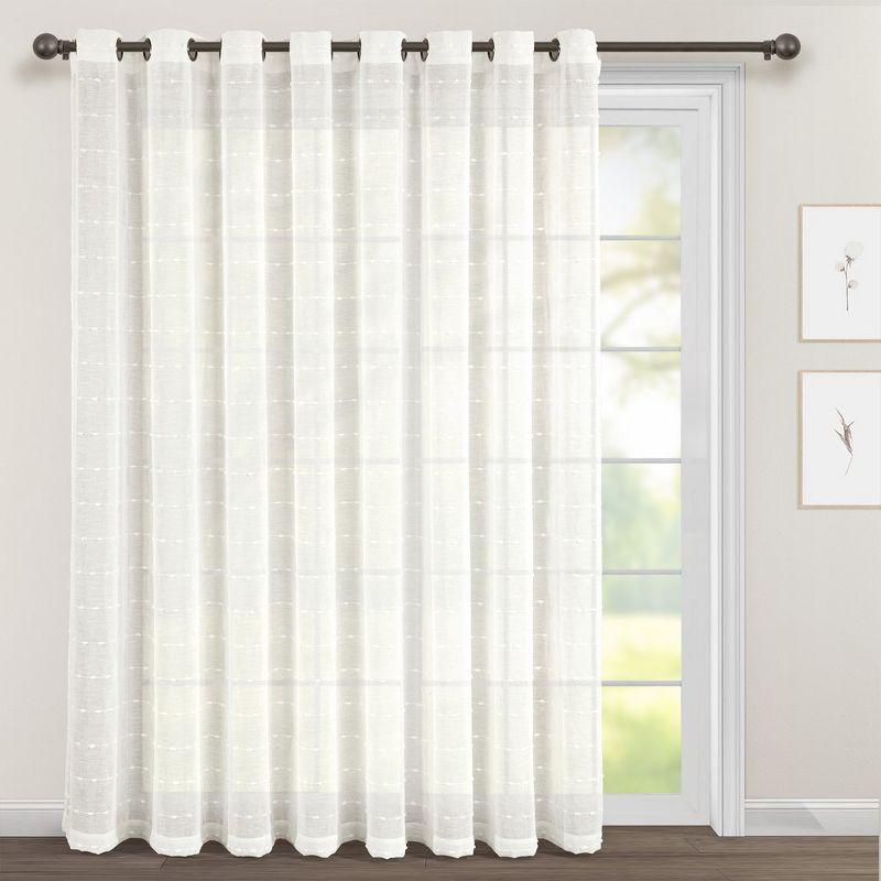 Lush Decor Solid Sheer Grommet Curtain Panels