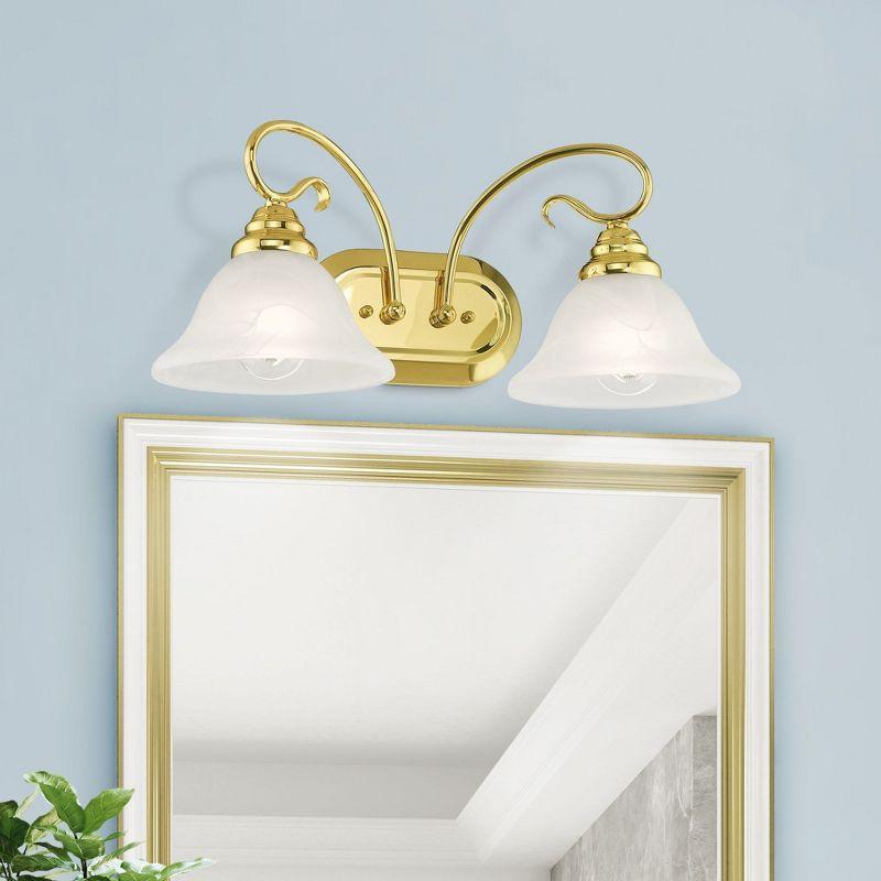 Livex Lighting Coronado 2 - Light Vanity in  Polished Brass