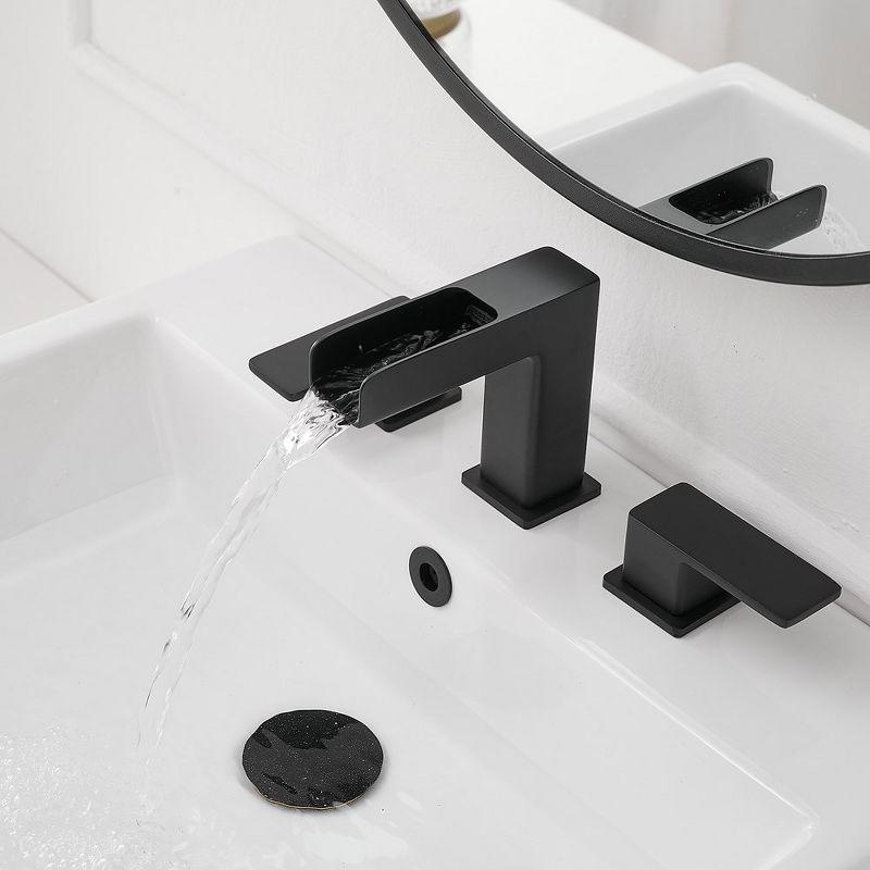 Widespread 2-handle Bathroom Faucet with Drain Assembly