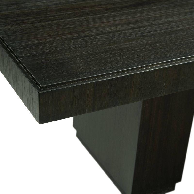 Holden Rectangular Standard Height Dining Table Top Black - Picket House Furnishings: With 20" Extension Leaf, Seats 4