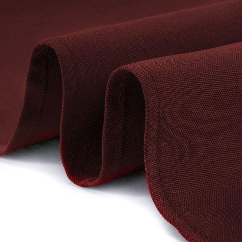 Lann's Linens Solid Color Polyester Fitted Rectangular Tablecloth