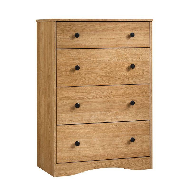 Beginnings 4 Drawer Chest Highland Oak - Sauder: Storage Furniture for Bedroom Space Savers