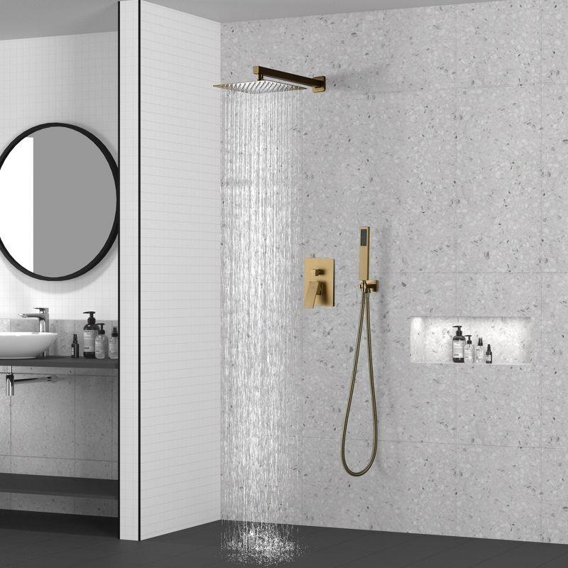 CASAINC Pressure-Balanced (Temperature And Volume) All-In-One Kit with Rough in-Valve M6066-A-10-BG