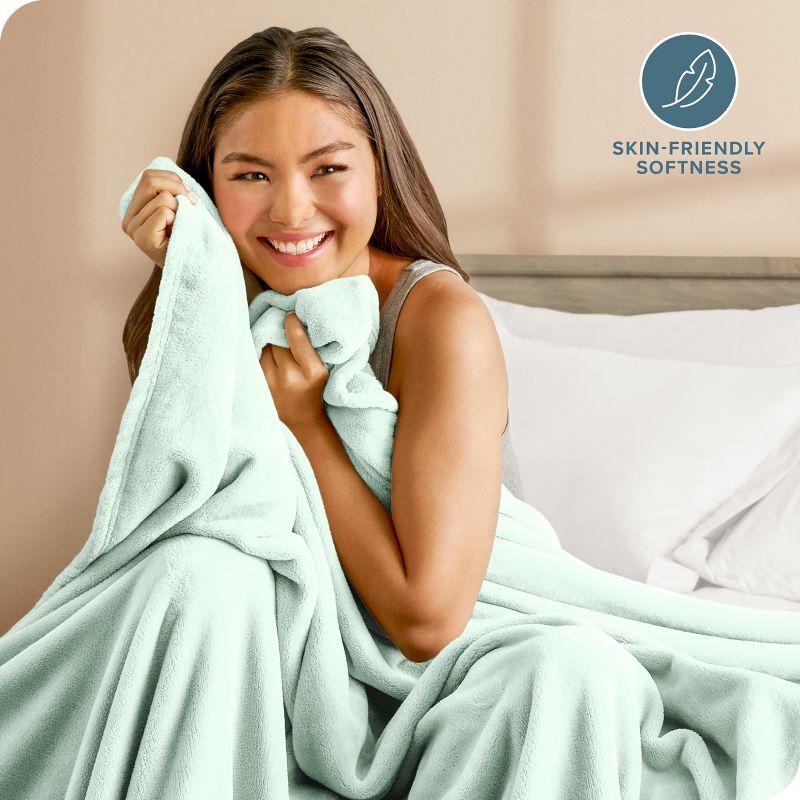 Bare Home Bare Home Microplush Fleece Blanket - Fuzzy, Warm, Bed/Throw Blanket