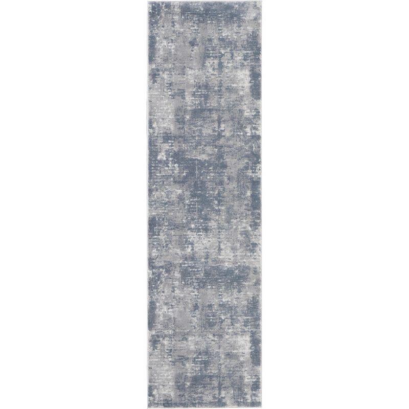 Nourison Rustic Textures Painterly Indoor Rug Grey 2'2" x 7'6"