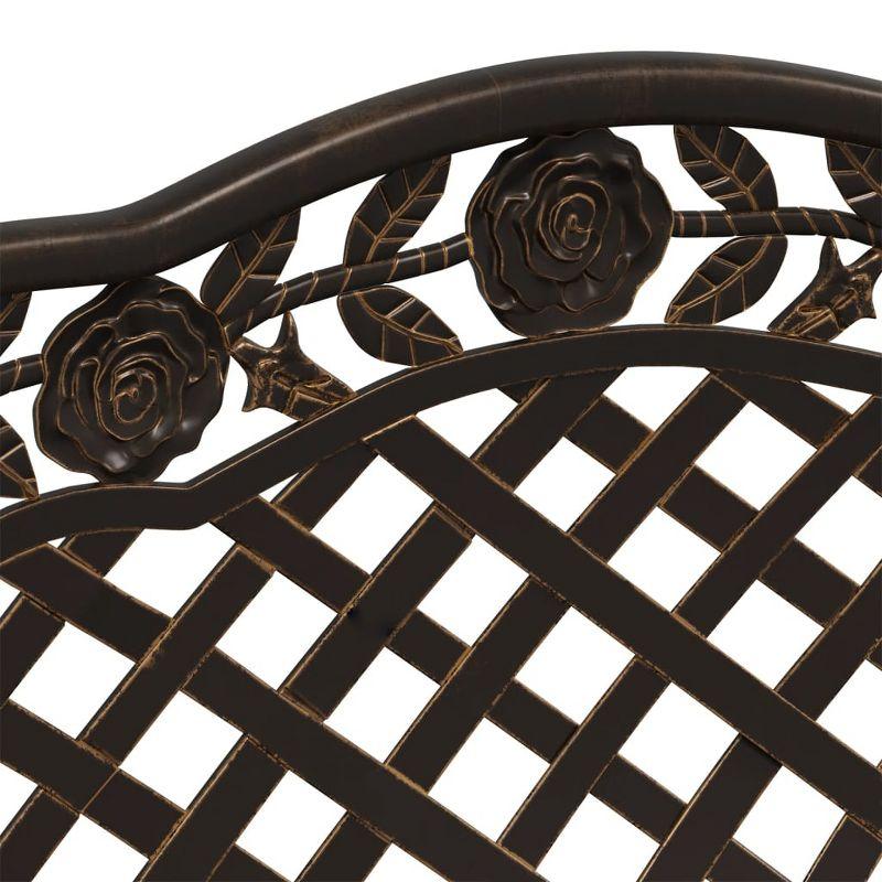 vidaXL Patio Bench 42.5" Cast Aluminum Bronze