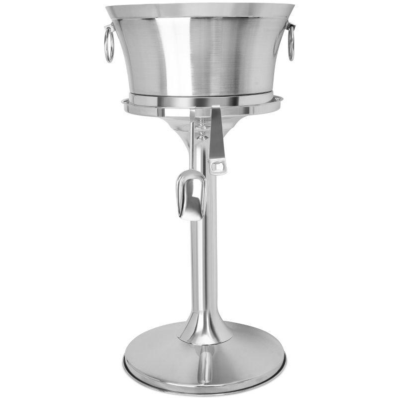 BirdRock Home Stainless Steel Bucket Stand