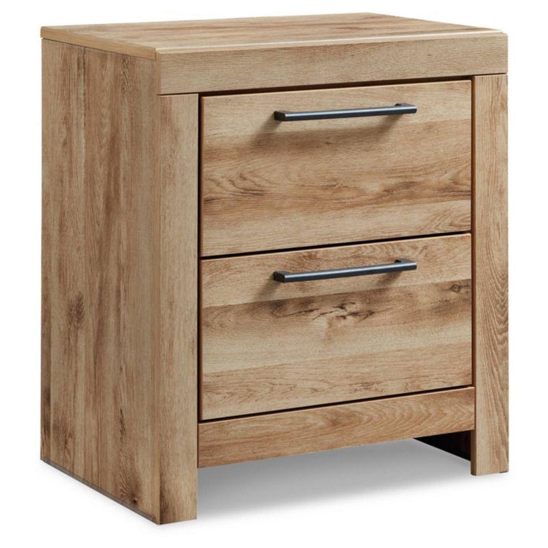 Hyanna 24.37'' Tall 2 - Drawer Nightstand in Brown