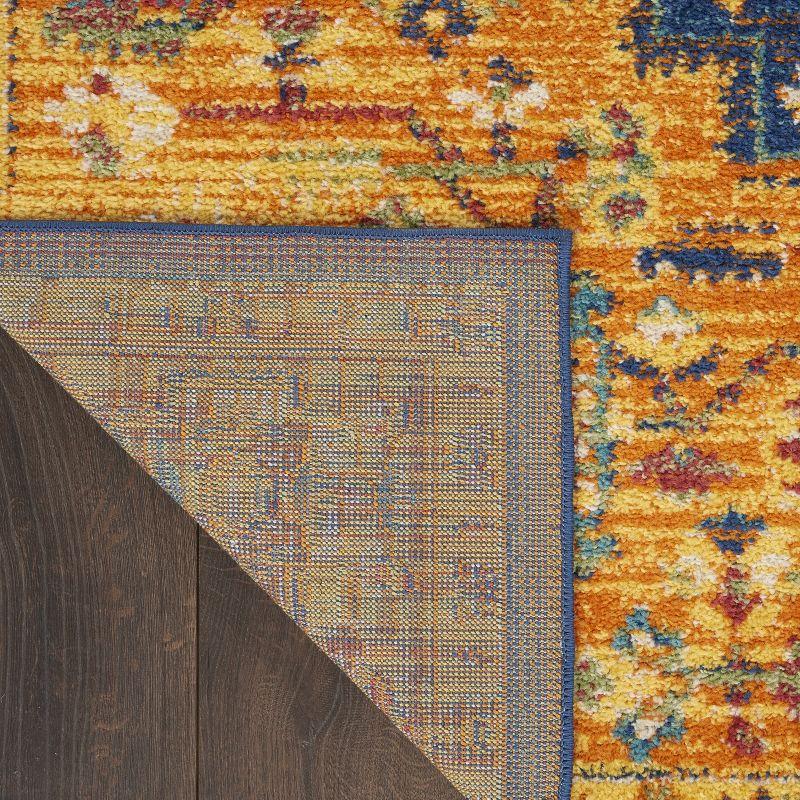 Nourison Allur Bohemian Indoor Rug Orange Multicolor 2'3" x 7'6"