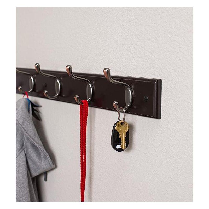 Wall 4 - Hook Wall Mounted Coat Rack