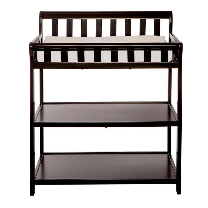 Ashton Black Pinewood 2-in-1 Changing Table with Safety Strap