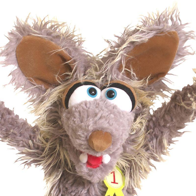 Living Puppets: Artie The Coyote - 27" Large Plush Hand Puppet, Handmade Pal
