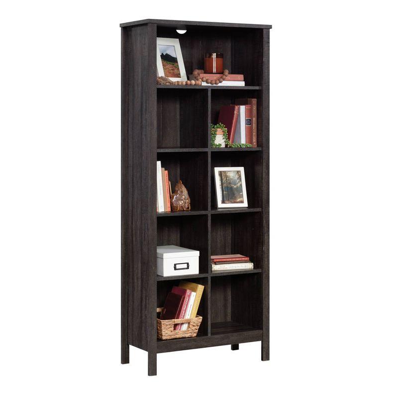 Sauder 65.748" 9 Cube Storage Vertical Bookcase Blade Walnut