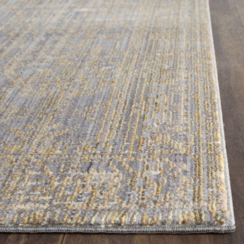 Valencia VAL104 Power Loomed Indoor Area Rug - Grey/Gold - 5'x8' - Safavieh