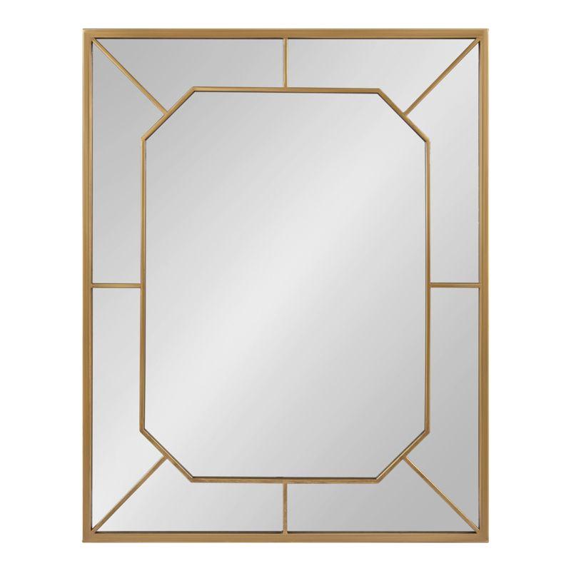 Kate and Laurel Ardithe Rectangle Metal Decorative Mirror, 24x30, Gold