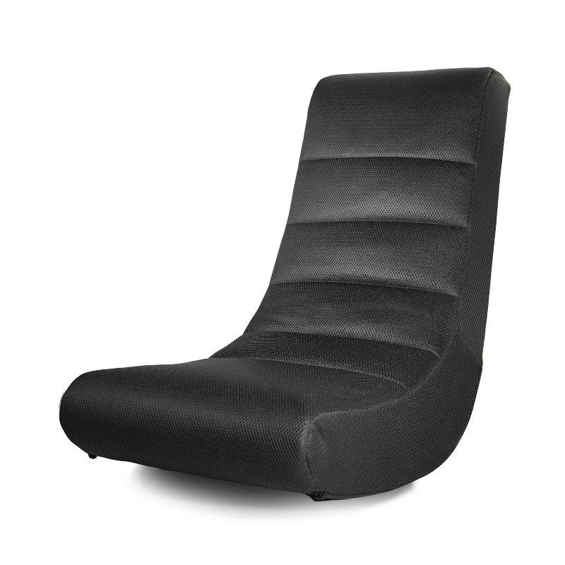 X Rocker Gaming Chair with Built-in Lighting Black: Armless, Interactive Rocker for Teens, No Assembly